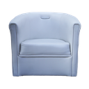 Fauteuil Cuir 1 Place Blanc