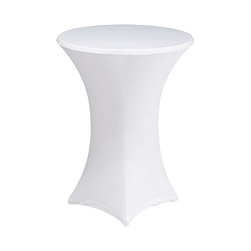 Housse Table Cocktail Blanc