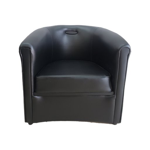 [DA003] Fauteuil Cuir 1 Place Noir