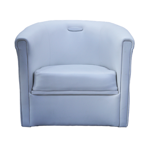 [DA002] Fauteuil Cuir 1 Place Blanc