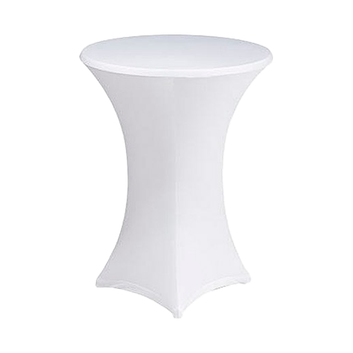 [DD100] Housse Table Cocktail Blanc